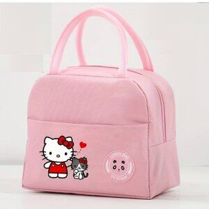 HELLO KITTY‎ Pink Canvas Insulated Lunch Tote (BRAND-NEW & SUPER CUTE!)